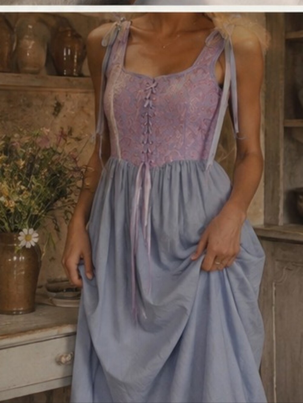 Scarlet Darkness Renaissance Corset Dress.